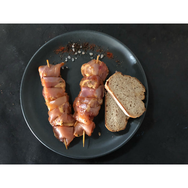 Poulet Spiessli, mariniert